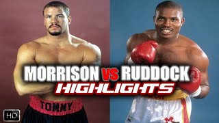 Tommy Morrison vs Razor Ruddock  Full Fight  Highlights HD [upl. by Ugo583]