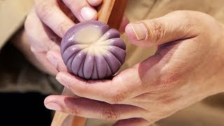 JAPANESE CANDY ART Incredible WAGASHI Traditional Sweets Tokyo Japan [upl. by Hartwell879]