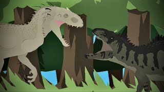 Indominus Rex vs Giganotosaurus Battle of the Apex Predators [upl. by Adnerb]