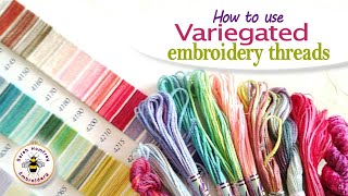 The ultimate guide to variegated threads What they are amp how amp when to use them in your embroidery [upl. by Elephus]