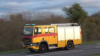 Airport Firebrigade Practice Sirene Blue Blue Eindhoven Airbase Airport 28 Nov 2023 [upl. by Lebatsirc]