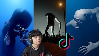 React TikTok MONSTER BAWAH LAUT THALASSOPHOBIA [upl. by Ylerebmik]