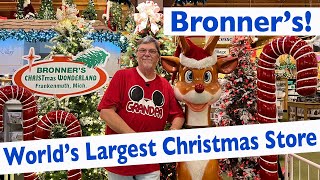 Bronners CHRISTmas Wonderland the Worlds LARGEST Christmas Store WOW Frankenmuth MI [upl. by Judith]