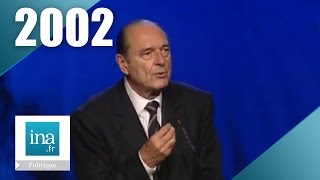 Jacques Chirac  Campagne présidentielle 2002 2ème tour Archive INA [upl. by Rivkah]