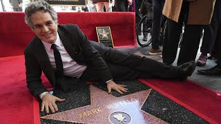 Mark Ruffalo honored with Hollywood Walk of Fame star [upl. by Yorztif402]