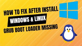 how to fix grub bootloader not showing after install windows and after install kali linux [upl. by Rehposirhc527]