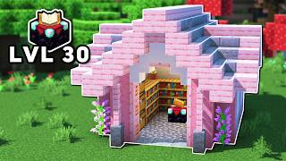 Minecraft Cherry Blossom Enchanting House Tutorial [upl. by Akire]