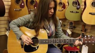 Angela Petrilli playing a 1968 Martin D35 here at Normans Rare Guitars [upl. by Peugia53]