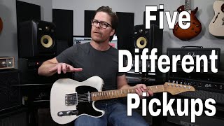 Single Coil vs P90 vs Tele vs Filtertron vs Humbucker Pickups Compared Demo Video by Shawn Tubbs [upl. by Lorelei]