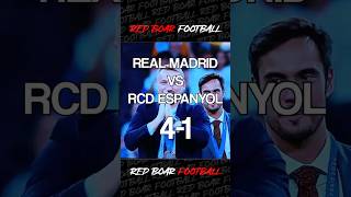 Laliga  match analysis Real Madrid vs RCD Espanyol 4 1 [upl. by Nibas]