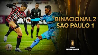 Binacional vs Sao Paulo 21  GOLES  CONMEBOL Libertadores 2020 [upl. by Collayer560]