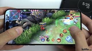 iPhone 15 Pro Max Mobile Legends Gaming test MLBB  Apple A17 Pro 120Hz Display [upl. by Uzial]