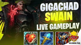 GIGACHAD SWAIN  Wild Rift HellsDevil Plus Gameplay [upl. by Eltsirk]