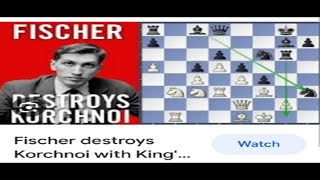 Viktor Korchnoi vs Bobby Fischer [upl. by Hgeilyak]