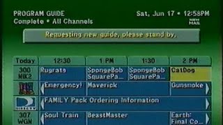 Direc TV Channel Guide  June 17 2000 60fps [upl. by Icak]