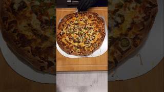 Thin crust pizza🍕 shorts asmrfood [upl. by Naujik]