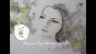 whimsical faces malen in Aquarell [upl. by Donielle]