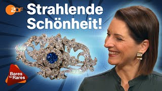 Filigranes Funkelstück Brosche mit Diamanten bringt Wendela zum Strahlen  Bares für Rares [upl. by Musette]