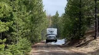 2017 Ram Laramie megacab Cummins on 24s pulling a camper [upl. by Arayt720]