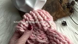 Sugar Mountain Ear Warmer Tutorial knitting knittingtutorial knittingpattern [upl. by Zaneski]