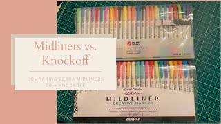 Zebra Mildliner vs Knockoff Highlighters [upl. by Tami365]