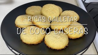 Galletas de coco CASERAS Receta fácil [upl. by Orme]