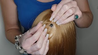 BUGS 🪲 ASMR LICE CHECK with INAUDIBLE WHISPERS✨️ asmrnitpicking asmrbugs asmrlicecheck [upl. by Kceb161]