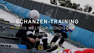 SchanzenTraining für den FIS Weltcup Nordische Kombination Seefeld [upl. by Ainel]