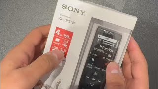 Unboxing Sony Stereo IC Recorder ICDUX570F MeetingLectures sony unboxing [upl. by Llenod]