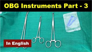 OBG instruments Part3 English  Nursing Lecture [upl. by Ical774]