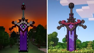 How To Make Sword Nether Portal in Minecraft ll Sword Build ll [upl. by Engamrahc933]