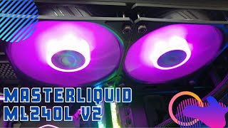 How to install Cooler Master Masterliquid ML240L V2 Liquid Cooler  Insource IT [upl. by Grosmark]