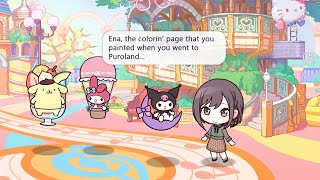 Project Sekai Sanrio Area Conversation  Ena the colorin page Kuromi Ena CC English Sub [upl. by Sihtam898]