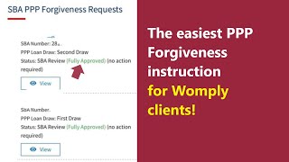 Womply PPP Forgiveness Update  easy instruction to make your PPP loan forgiven [upl. by Rainwater]