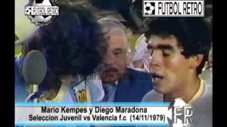 Maradona y Kempes 1979 Argentina vs Valencia FUTBOL RETRO TV [upl. by Airdnat498]