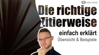 Die richtige Zitierweise für DICH [upl. by Radborne]