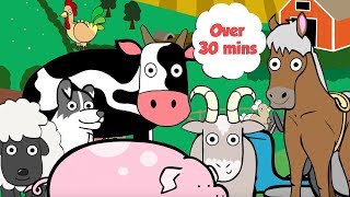 Farm Animals For Toddlers  Learn Counting and Colours [upl. by Manvil274]