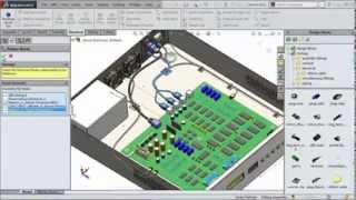 SolidWorks Electrical Routing Demo by Cimquest [upl. by Yoc254]