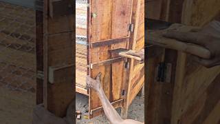 Cut one door and make two pigeon kalapati حمامة कबूतर pigeonlover woodwork pet [upl. by Attehcram]