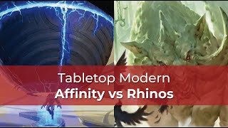 Affinity vs Domain Rhinos  OTJ Modern  MTG [upl. by Rehpotsrhc]