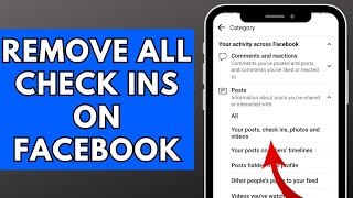 How to Find and Remove Check ins on Facebook 2023 [upl. by Aliet]