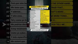 🧠 CONECTORES PARA CONVERSAR en INGLÉS 💡 ¿Los Sabes [upl. by Prady797]