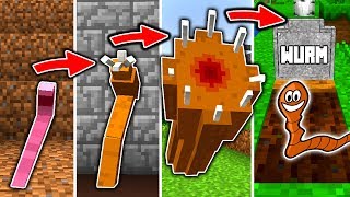 WURM LEBENSZYKLUS in Minecraft  Vom MINI zum MUTANT [upl. by Marsha]