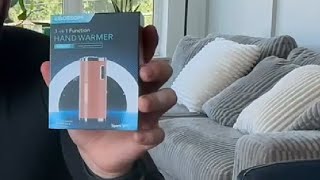 EBOSSOM Hand Warmer Rechargeable 5000 mAh Electric Hand Heater Review [upl. by Nylla]