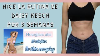 Hice la rutina de abdomen de Daisy Keech por 3 semanas  Julieta Toledo [upl. by Nitsyrk]