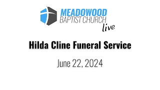 Hilda Cline Funeral Service [upl. by Kussell]