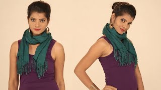 6 Gorgeous Ways to Tie a Scarf Around the Neck in 2 Mins Style Tips on How To Wear A Scarf Yourself [upl. by Yale308]