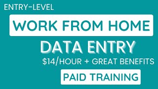 Hiring Immediately EntryLevel Data Entry Work At Home Job  Paid Training  Apply Now [upl. by Reitman651]