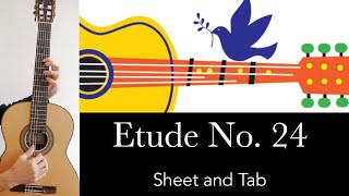 Etude No 24 Napoleon Coste Performance Tutorial with Free sheet and Tab [upl. by Margaretha]