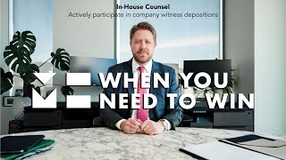 Inhouse Counsel  Actively Participate in Company Witness Depositions [upl. by Yna]